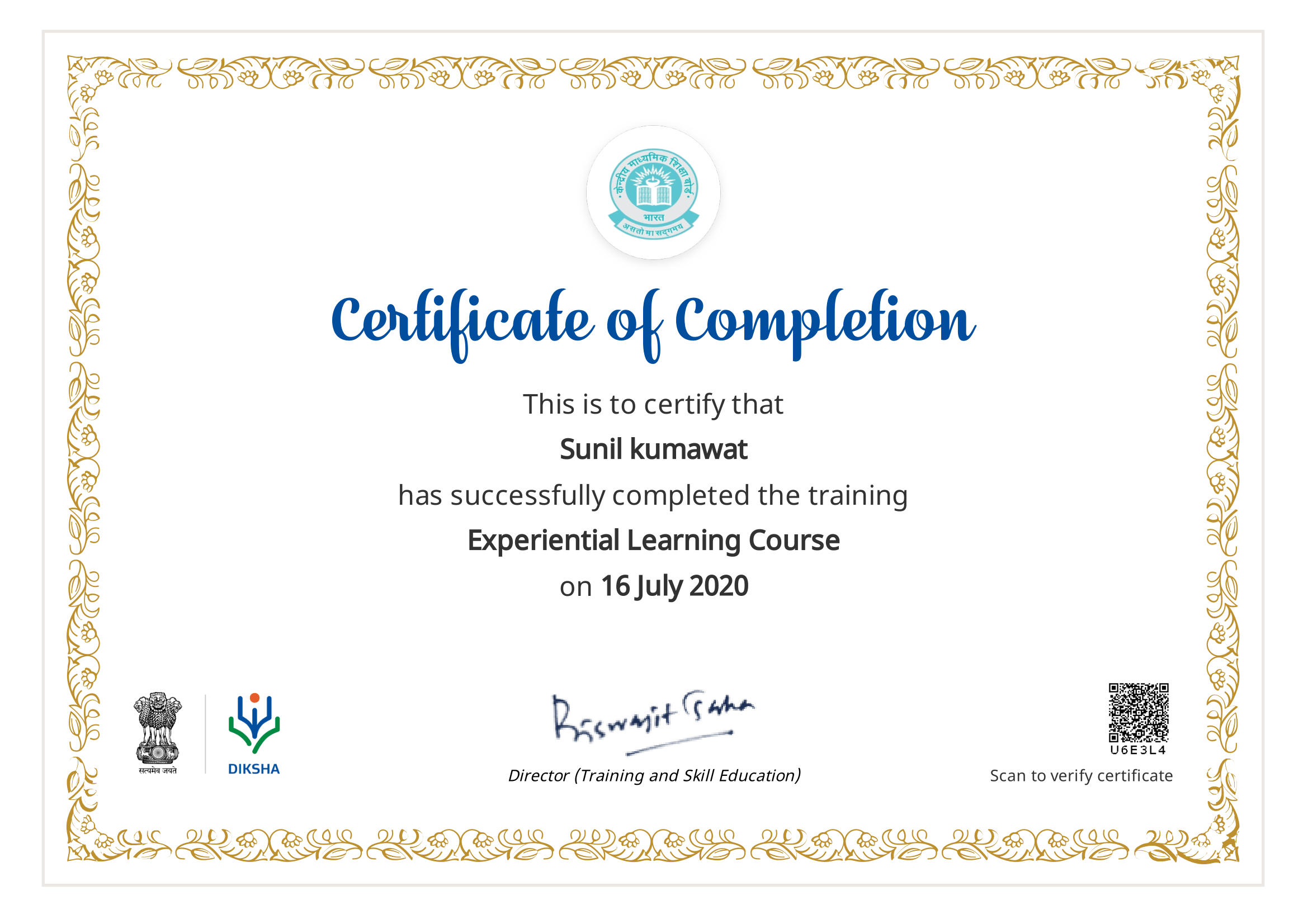 Experiential Learning Course